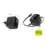 Mobile Origin 65W GaN Charger PW3 USB-C ret. cable 65cm+USB-A #12