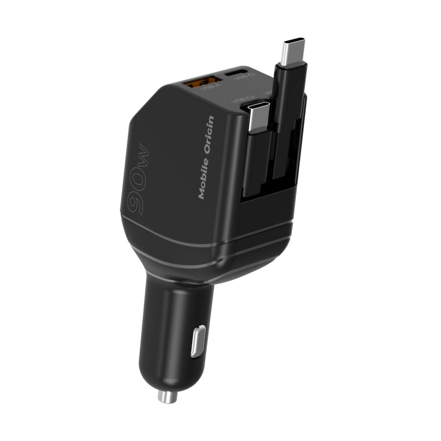 Mobile Origin 90W Car Charger CA22 USB-C+USB-A 2x cable 60cm #3