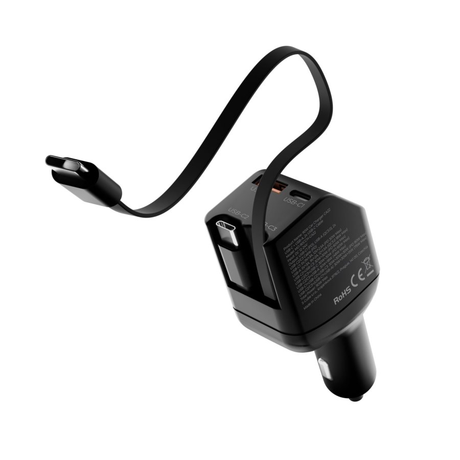 Mobile Origin 90W Car Charger CA22 USB-C+USB-A 2x cable 60cm #4