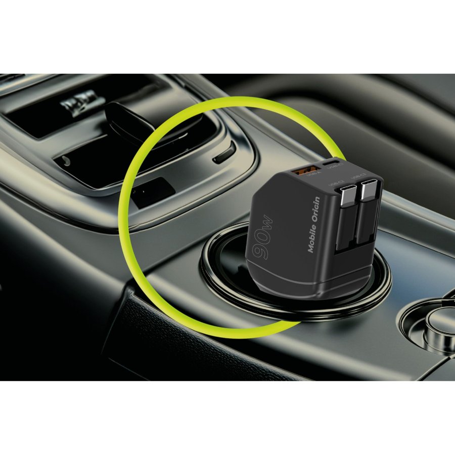 Mobile Origin 90W Car Charger CA22 USB-C+USB-A 2x cable 60cm #11