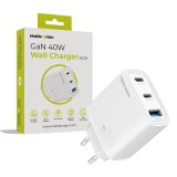Mobile Origin 40W GaN Charger MO13 white 1x USB-A + 2x USB-C #1