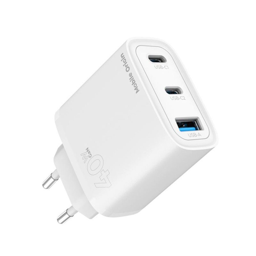 Mobile Origin 40W GaN Charger MO13 white 1x USB-A + 2x USB-C #2