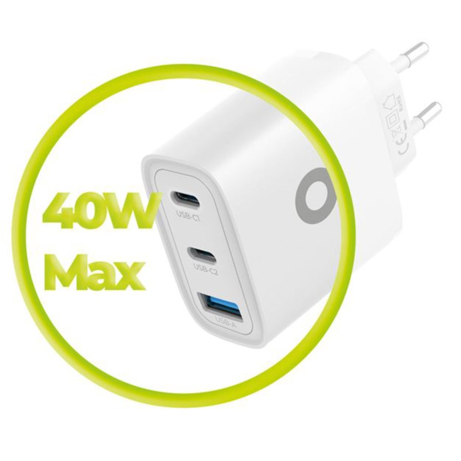 Mobile Origin 40W GaN Charger MO13 white 1x USB-A + 2x USB-C #6