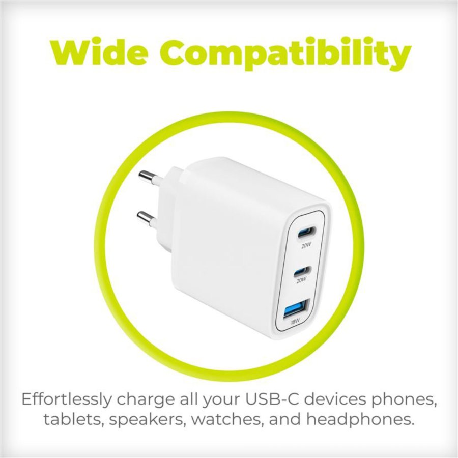 Mobile Origin 40W GaN Charger MO13 white 1x USB-A + 2x USB-C #11
