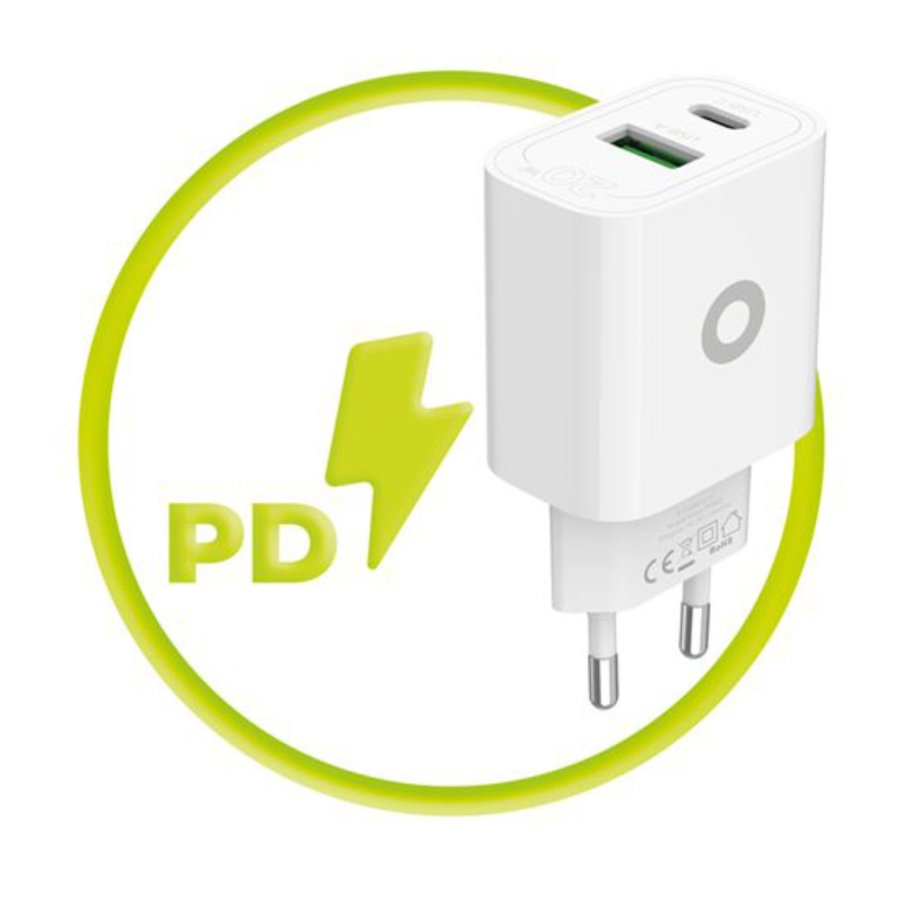 Mobile Origin PD20W Wall Charger MO12 white 1x USB-A + 1x USB-C #9