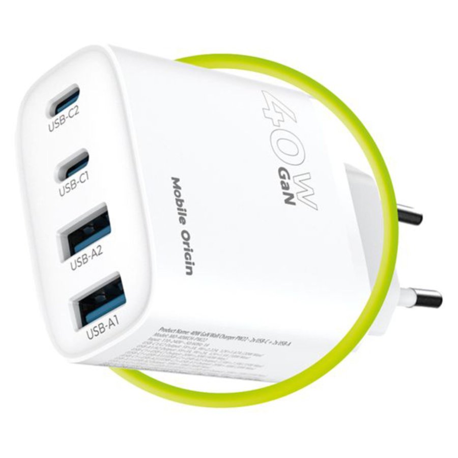 Mobile Origin 40W GaN Charger PW22 2x USB-C + 2x USB-A #11