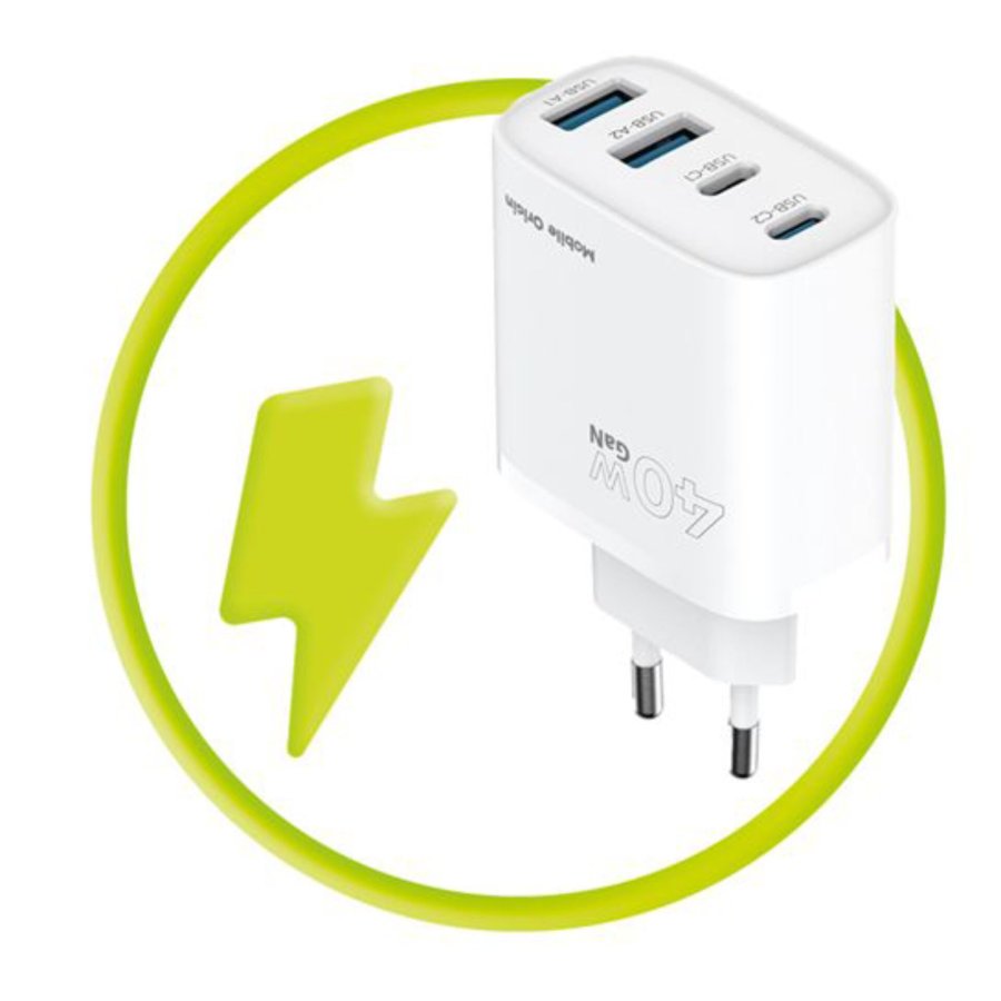 Mobile Origin 40W GaN Charger PW22 2x USB-C + 2x USB-A #13