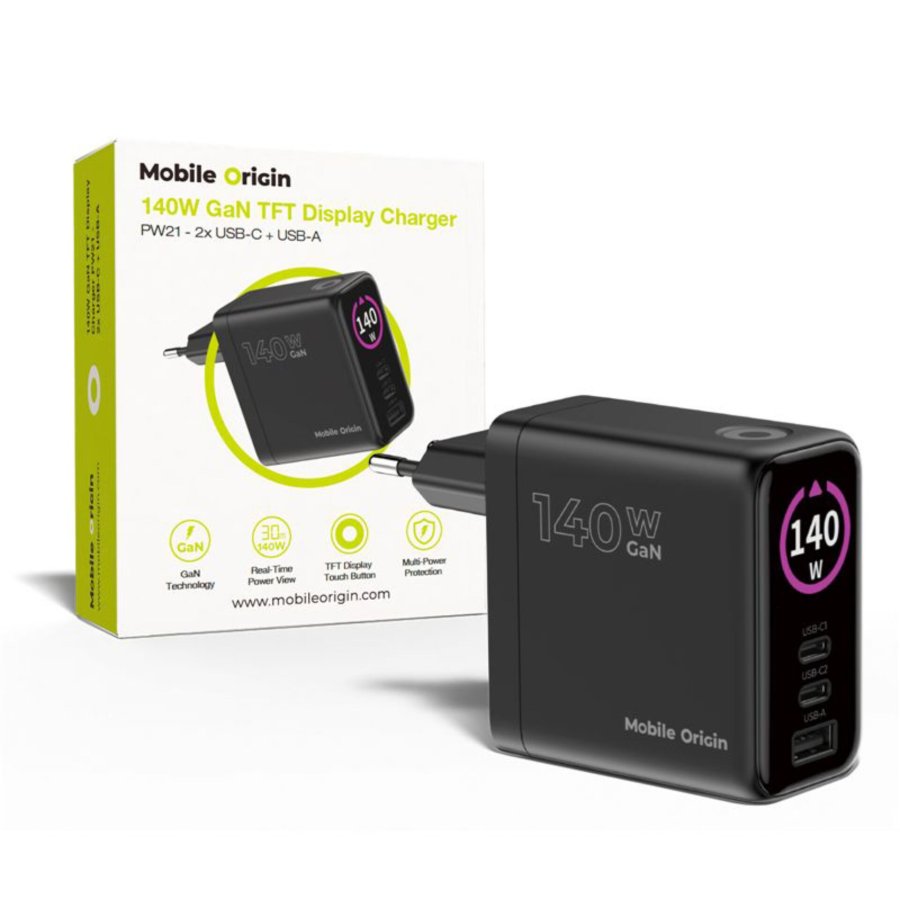 Mobile Origin 140W GaN Charger PW21 2x USB-C + 2x USB-A #1