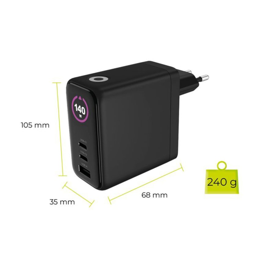 Mobile Origin 140W GaN Charger PW21 2x USB-C + 2x USB-A #12