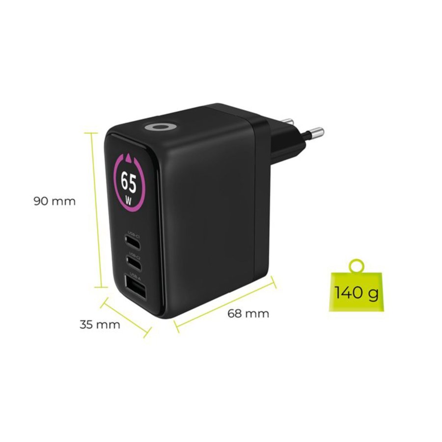 Mobile Origin 65W GaN Charger PW20 2x USB-C + USB-A #13