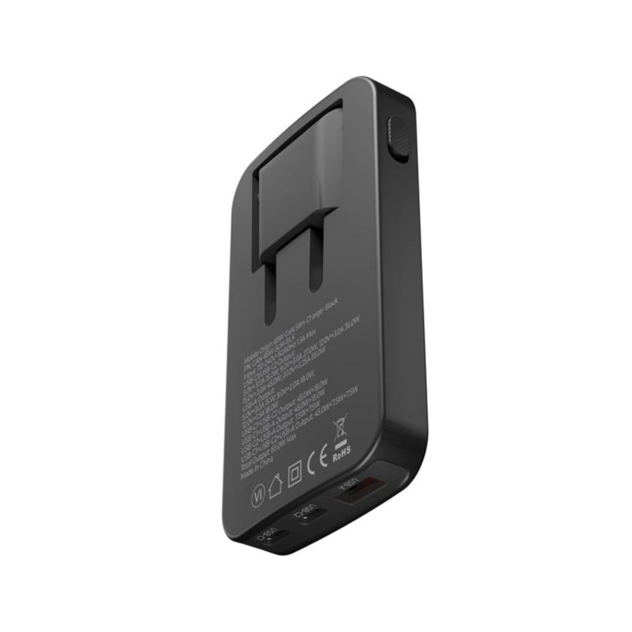 Mobile Origin 65W GaN Slim dual USB-C single USB-A black #6