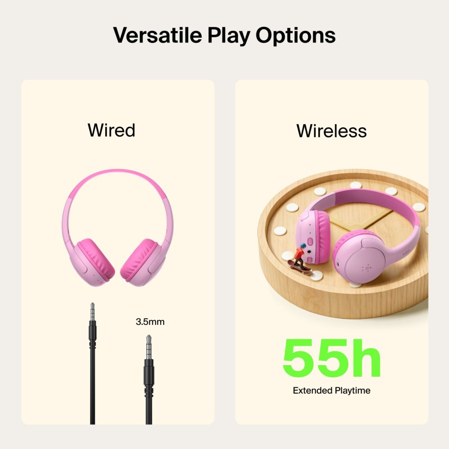 Belkin Soundform Mini 2 Wireless On-Ear Kinder pink    AUD012hqPK #8