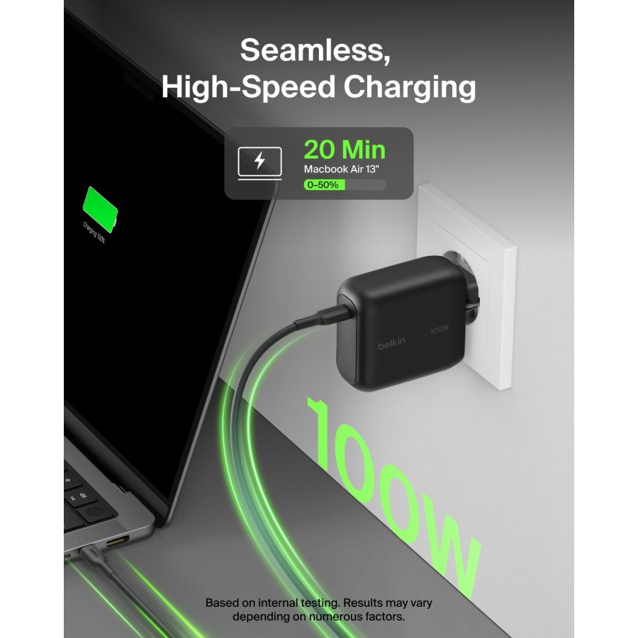 Belkin BOOSTCharge 100W USB-C GAN kal.St+Kab.s.WCH025KQ1.5BKB6 #6