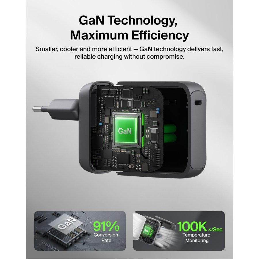 Belkin BOOSTCharge 100W USB-C GAN kal.St+Kab.s.WCH025KQ1.5BKB6 #7