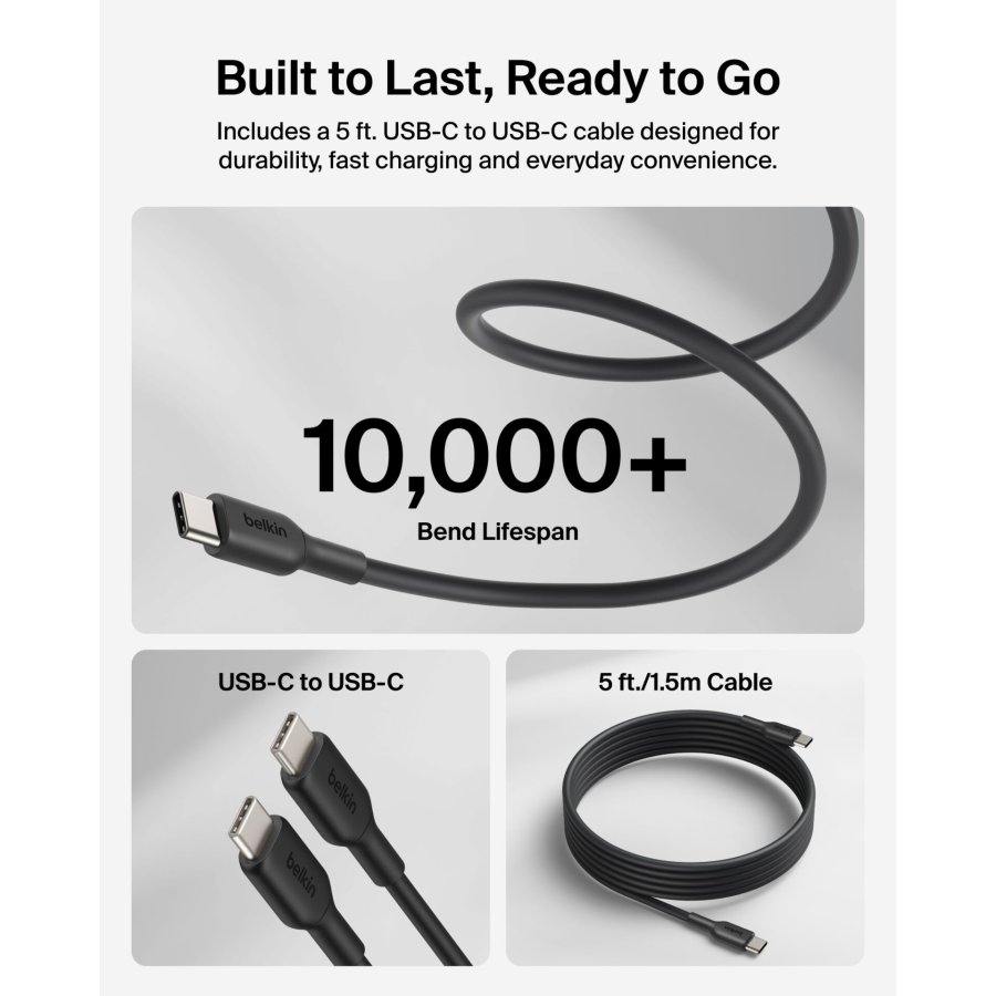 Belkin BOOSTCharge 100W USB-C GAN kal.St+Kab.s.WCH025KQ1.5BKB6 #14