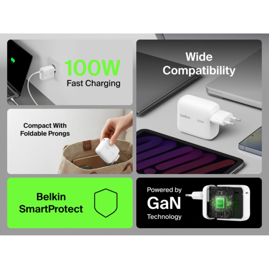 Belkin BOOSTCharge 100W USB-C GAN kla.St+Kab.w.WCH025KQ1.5WHB6 #7