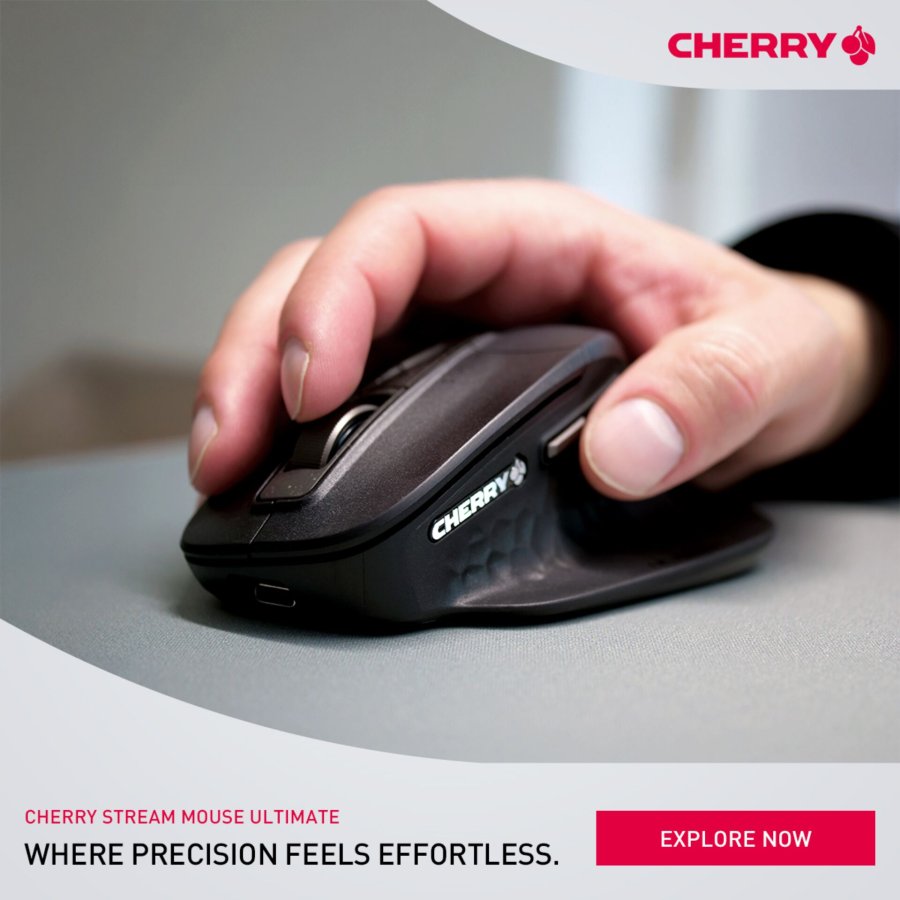 Cherry Stream Maus Ultimate LED Anzeige 7-Tasten Bluetooth #8
