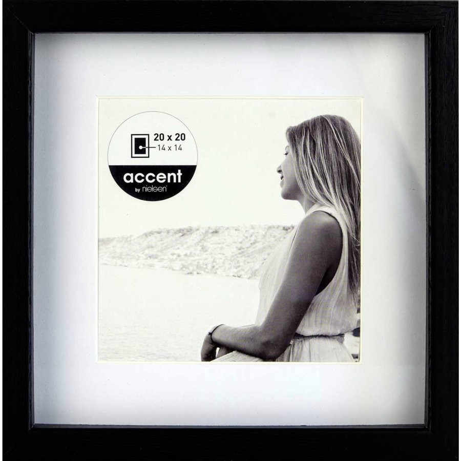 Nielsen Aura black 20x20 Wood incl. Passepartout 1115000 #1