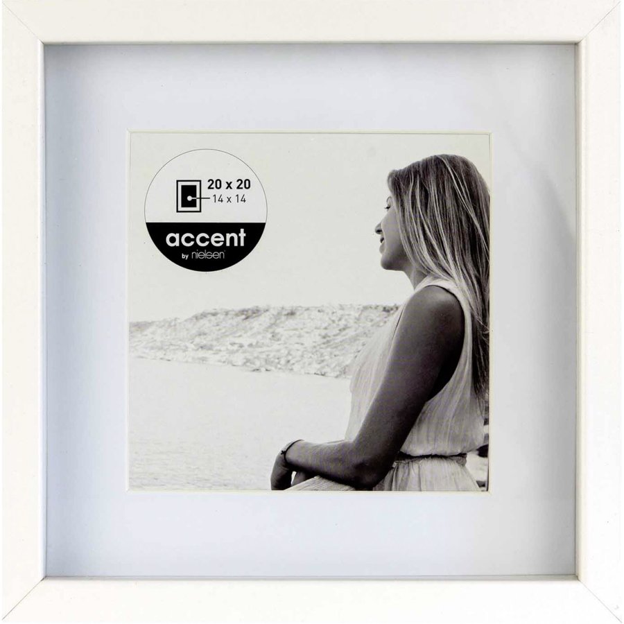 Nielsen Aura white 20x20 Wood incl. Passepartout 1115001 #1