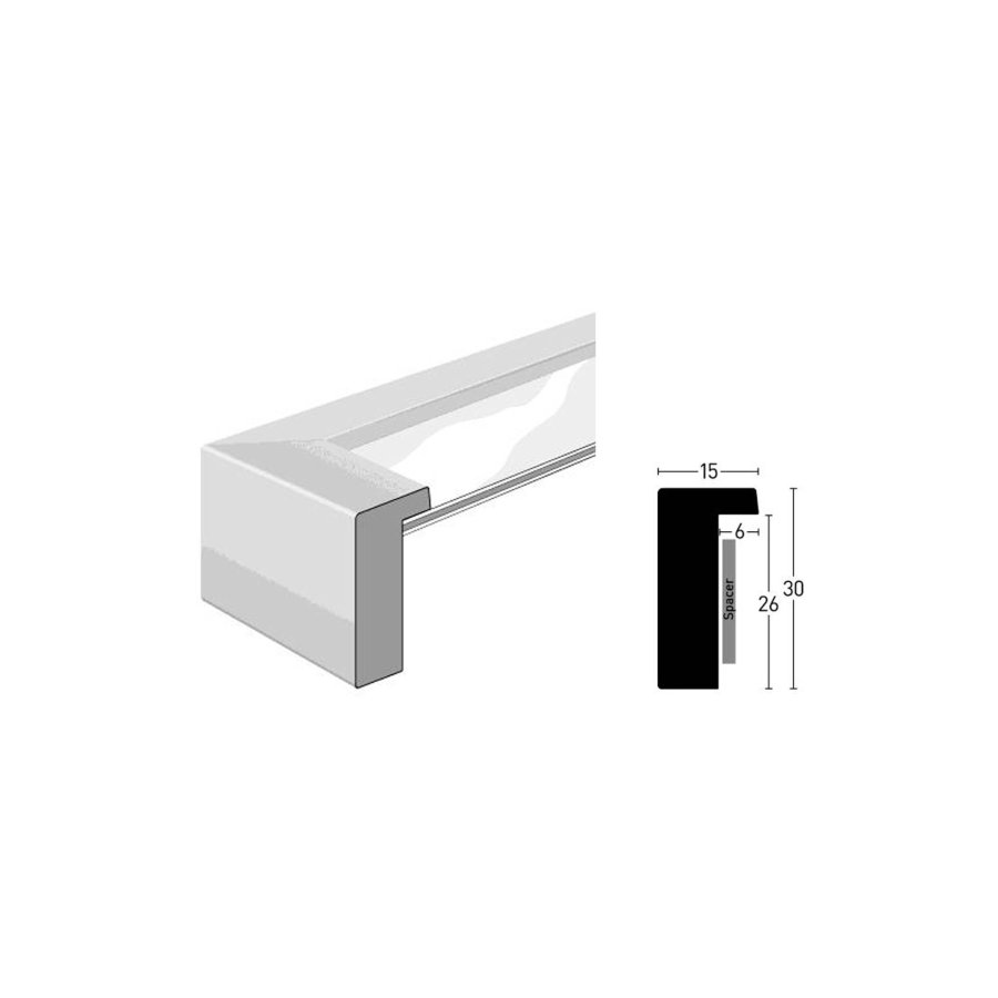 Nielsen Aura white 20x20 Wood incl. Passepartout 1115001 #2