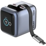 Verbatim Mini GaN Charger 70W einziehbares Kabel+Display 32059 #1