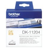 Multipurpose printer labels Brother DK11204 Hvid Papir #1
