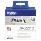 Sammenhngende etiket Brother DK22211 29 mm Sort Sort/Hvid Hvid #1