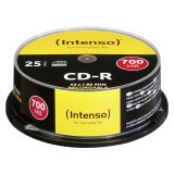 1x25 Intenso CD-R 80 / 700MB 52x Speed, Cakebox Spindle #1