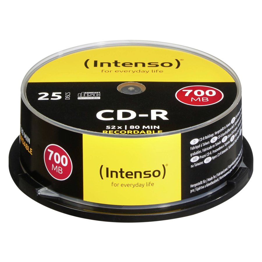 1x25 Intenso CD-R 80 / 700MB 52x Speed, Cakebox Spindle #1