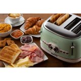 Ariete Vintage 4-Schlitz-Toaster grün #5