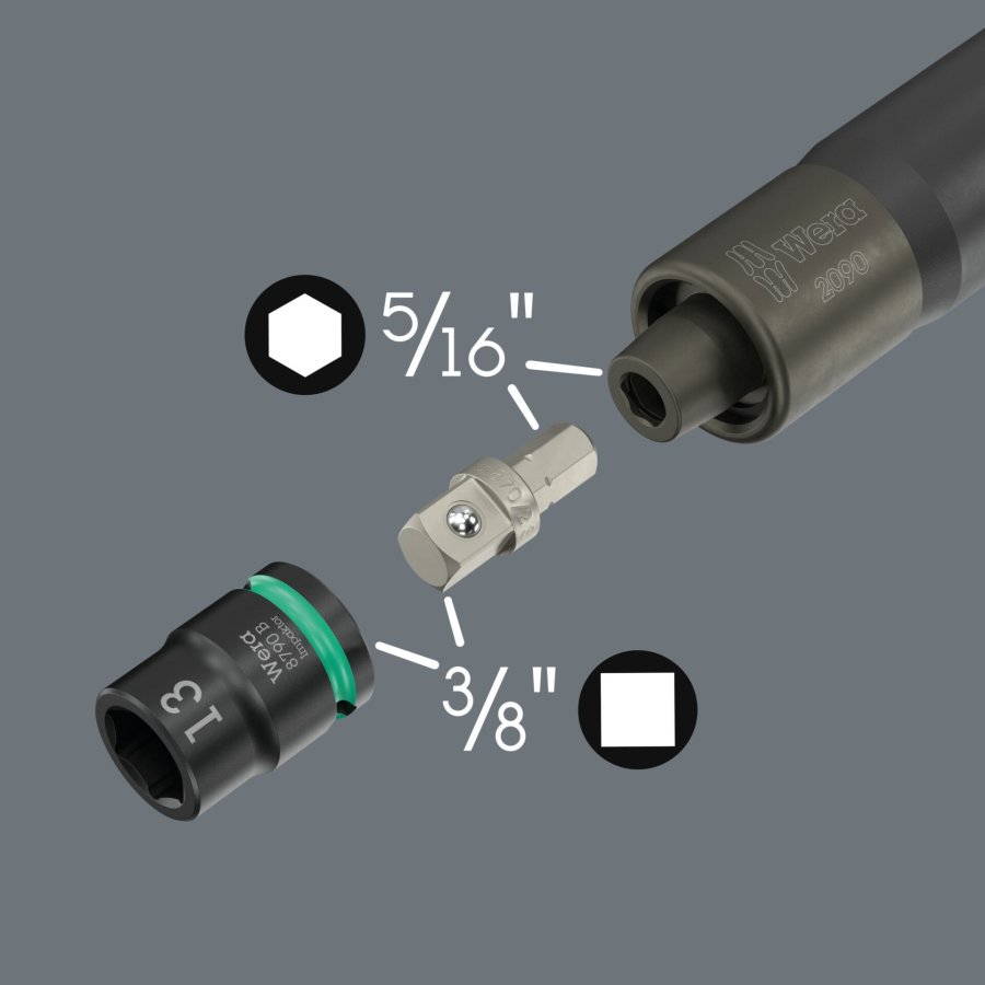 Wera 2090/16 Impaktor Schlagschraubendreher Set 1 #4