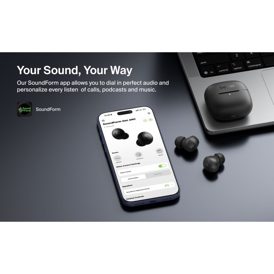 Belkin Soundform Dot Noise Cancel. In-Ear black AUC018hqBK #5