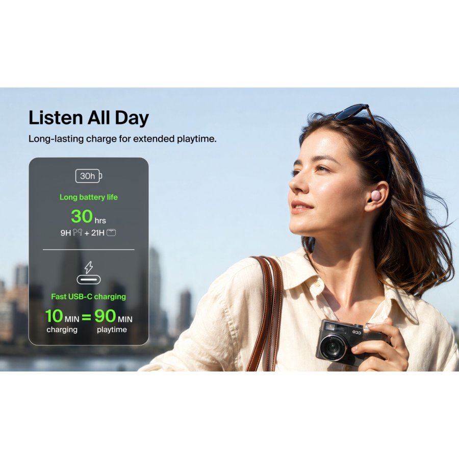Belkin Soundform Dot Kabellos In-Ear Kopfhörer grau AUC019hqGY #9