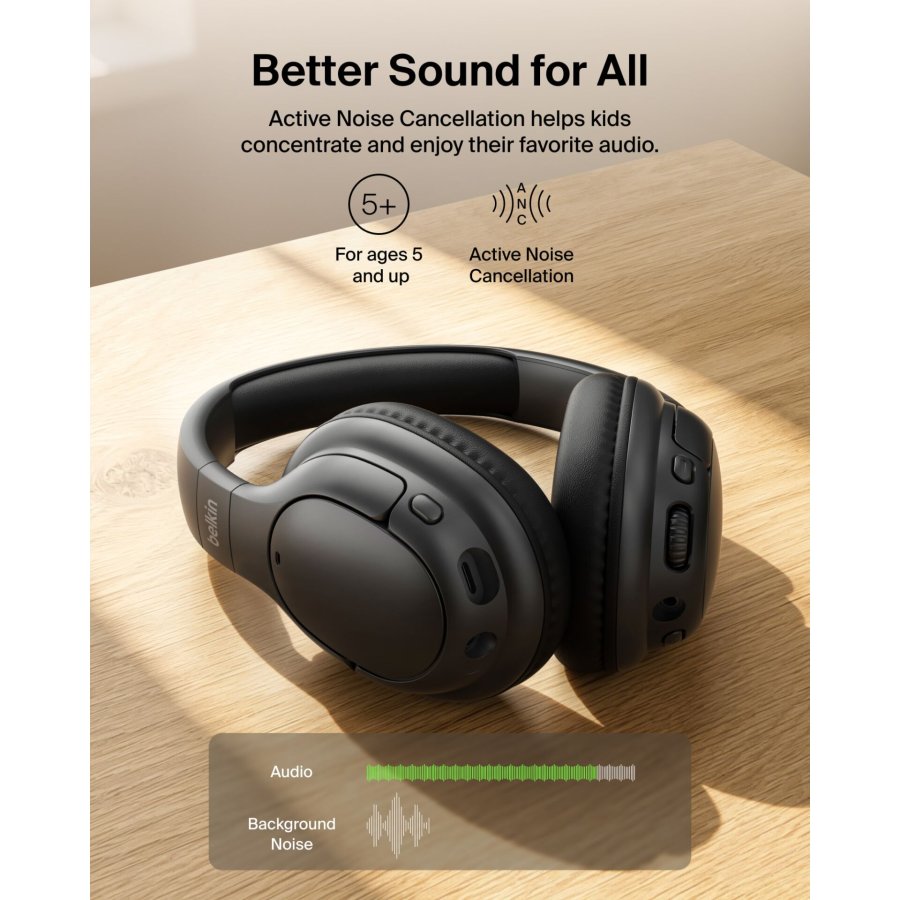 Belkin Soundform Play Noise Canc Over-Ear Jugend.schw. AUD013hqBK #11