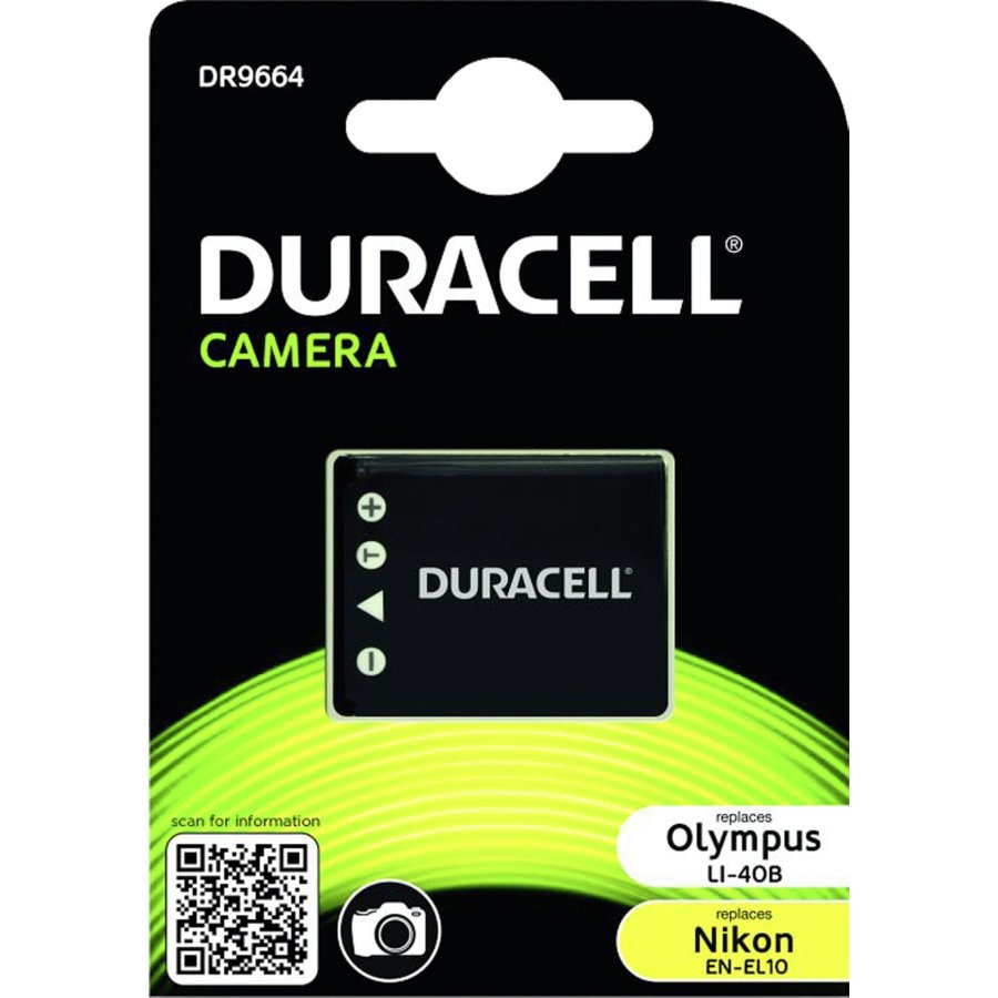 Duracell Li-Ion 700 mAh for Olympus Li-40B Nikon EN-EL10 #1