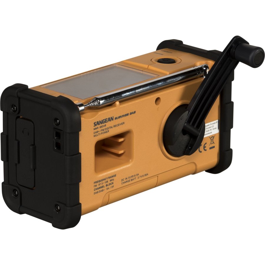 Sangean MMR-88 DAB+ yellow Emergency/Crank/Solar Radio #3