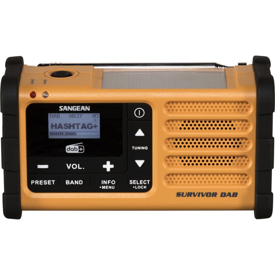 Sangean MMR-88 DAB+ yellow Emergency/Crank/Solar Radio #4
