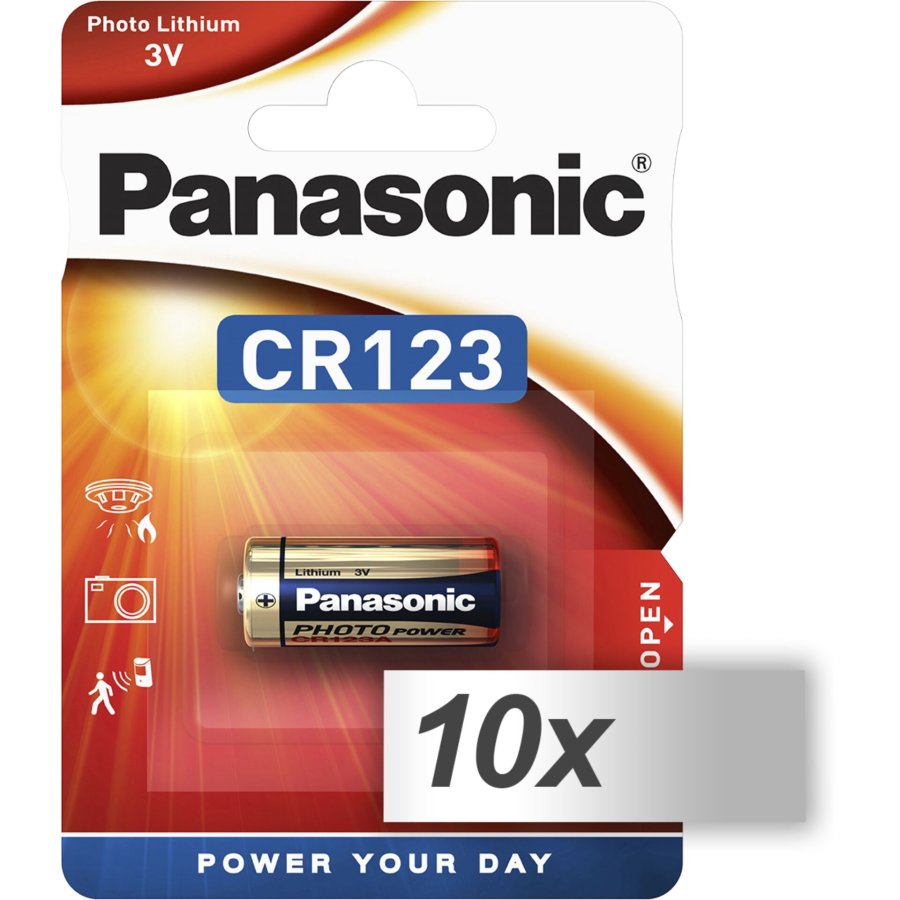 1x10 Panasonic Photo CR-123 A Lithium VPE Inner Box #1