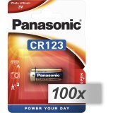 100x1 Panasonic Photo CR-123 A Lithium VPE Outer Box #1