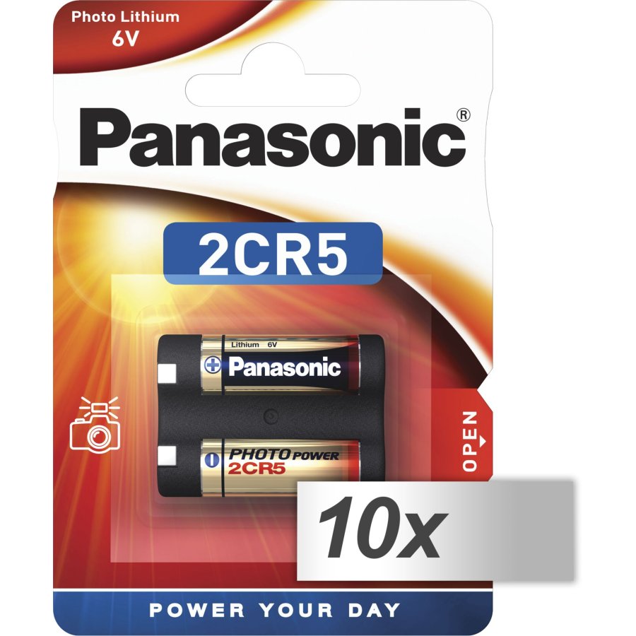 10x1 Panasonic Photo 2 CR 5 Lithium VPE Inner Box #1