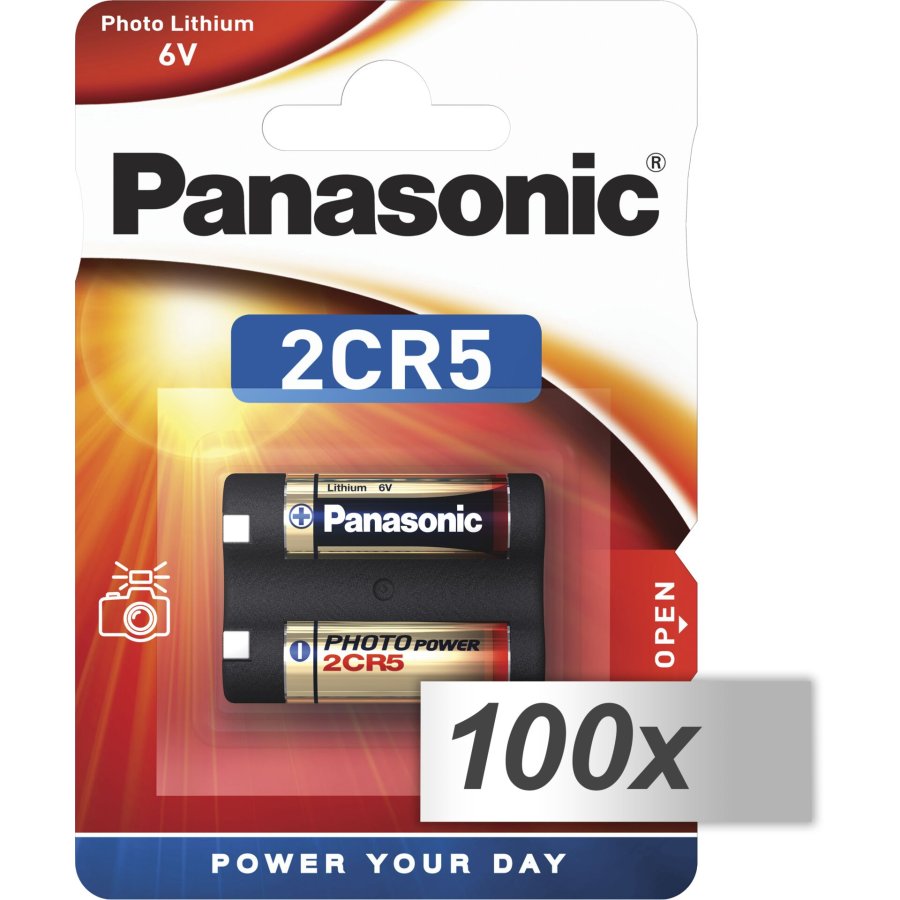 100x1 Panasonic Photo 2 CR 5 Lithium VPE Outer Box #1