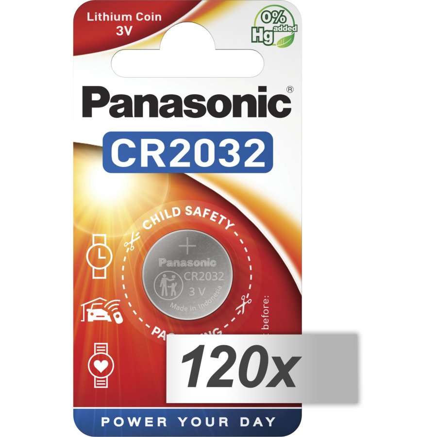 120x1 Panasonic CR 2032 Lithium Power VPE Outer Box #1