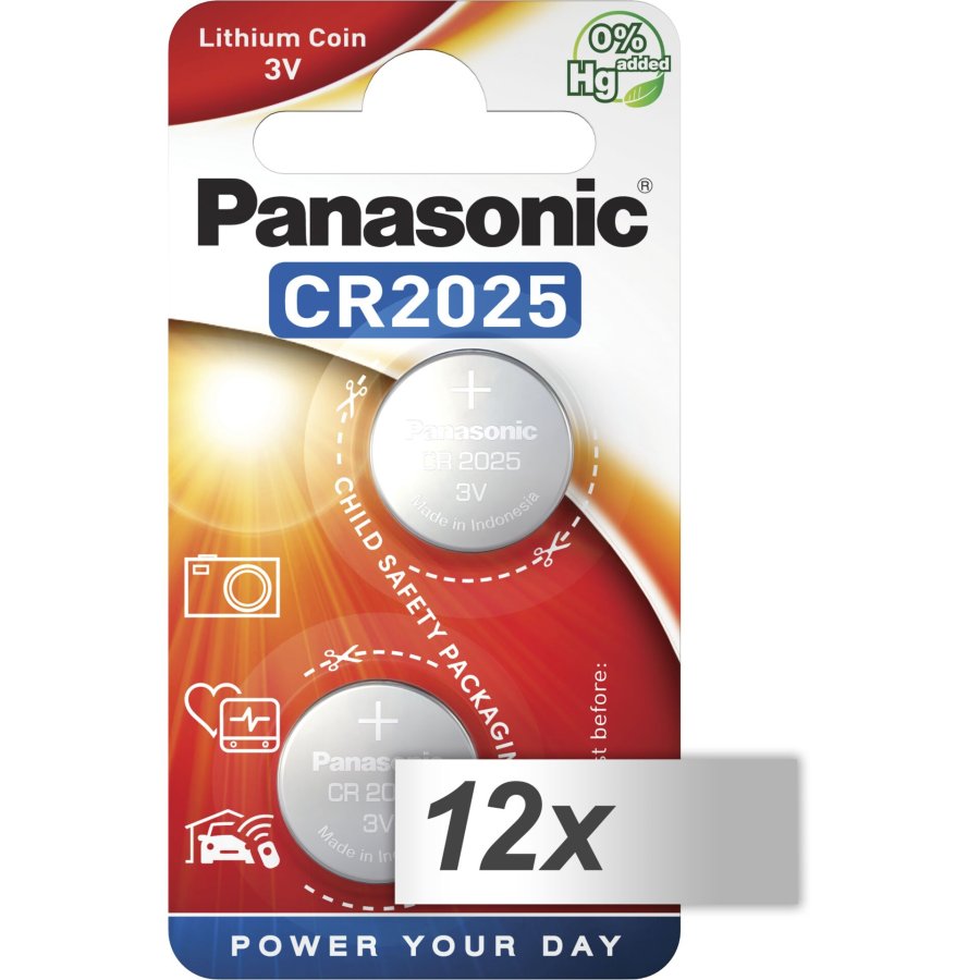 12x2 Panasonic CR 2025 Lithium Power VPE Inner Box #1