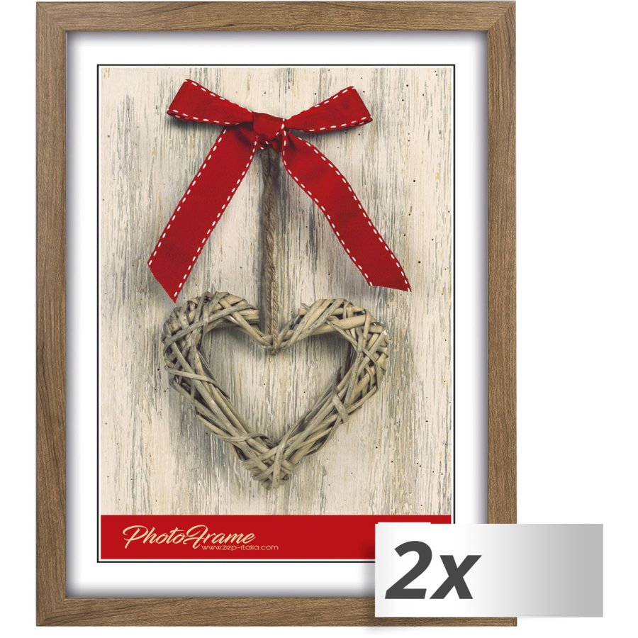 1x2 ZEP Photo Frame brown 15x20 Resin Frame M483B #1
