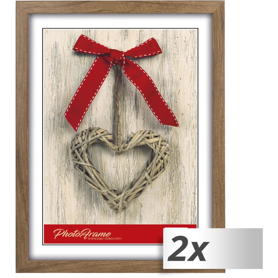 1x2 ZEP Photo Frame brown 20x30 Resin Frame M484B #1