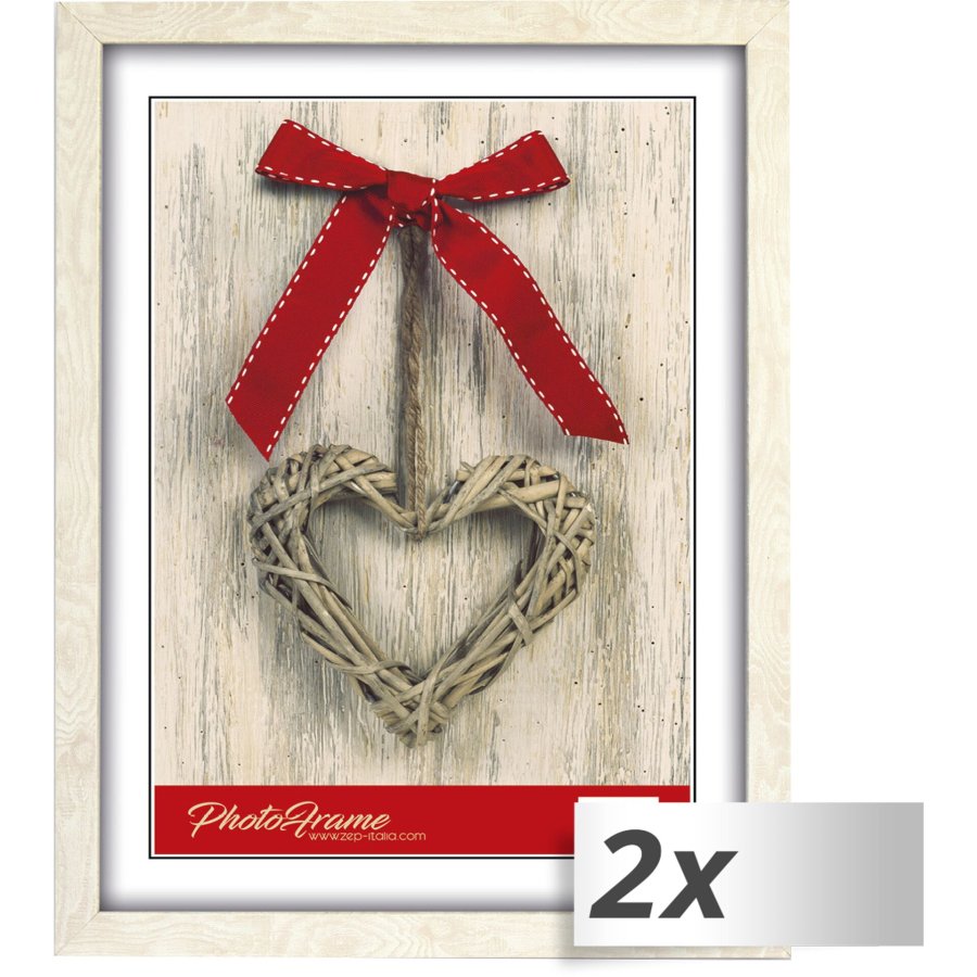 1x2 ZEP Photo Frame white 20x30 Resin Frame M484w #1