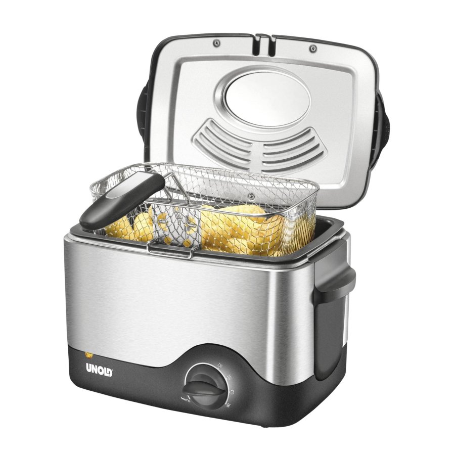 Unold 58615 frituregryde Enkelt Enkeltstende 1200 W Sort, Rustfrit stl #2