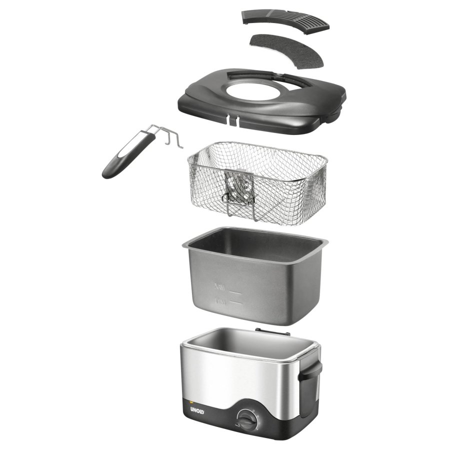 Unold 58615 frituregryde Enkelt Enkeltstende 1200 W Sort, Rustfrit stl #3