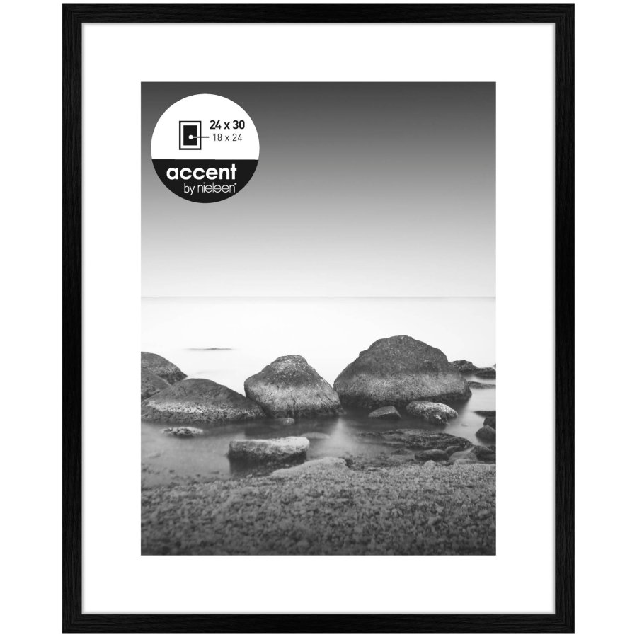 Nielsen Aura black 24x30 Wood incl. Passepartout 1122000 #1