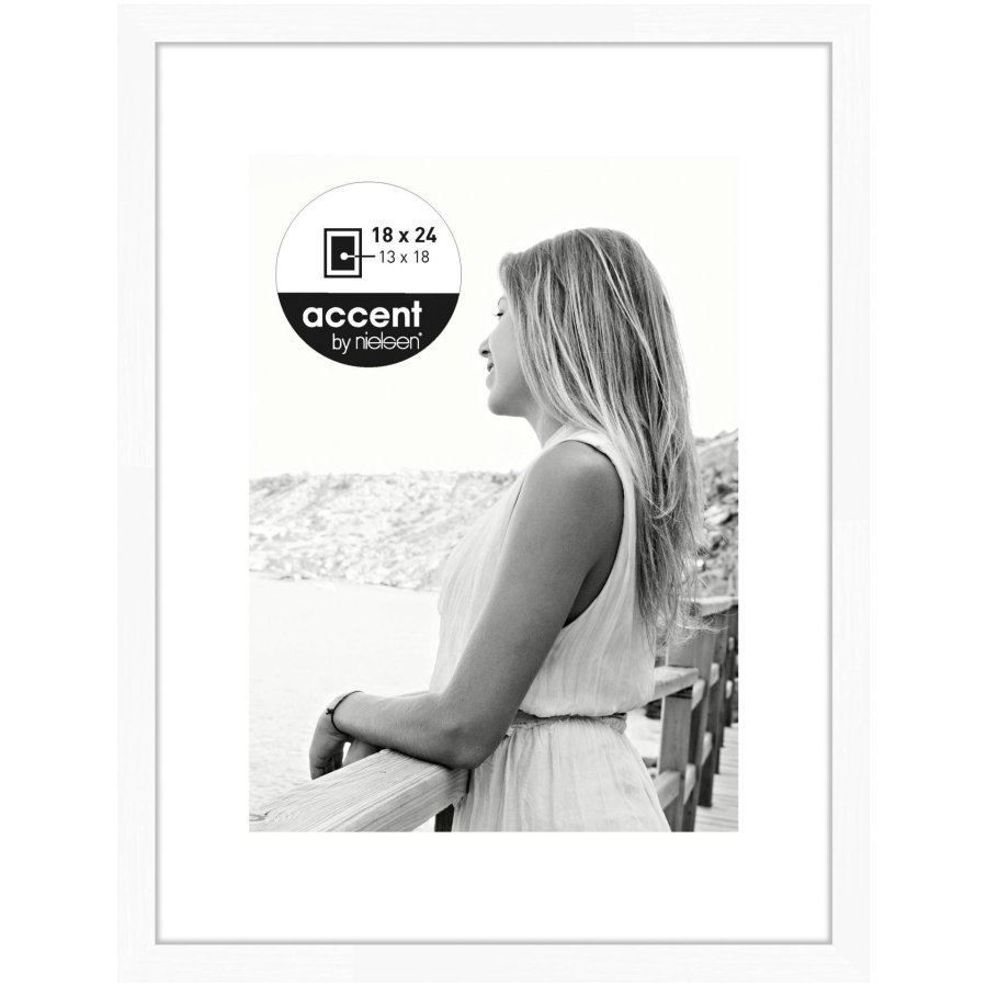 Nielsen Aura white 18x24 Wood incl. Passepartout 1134001 #1